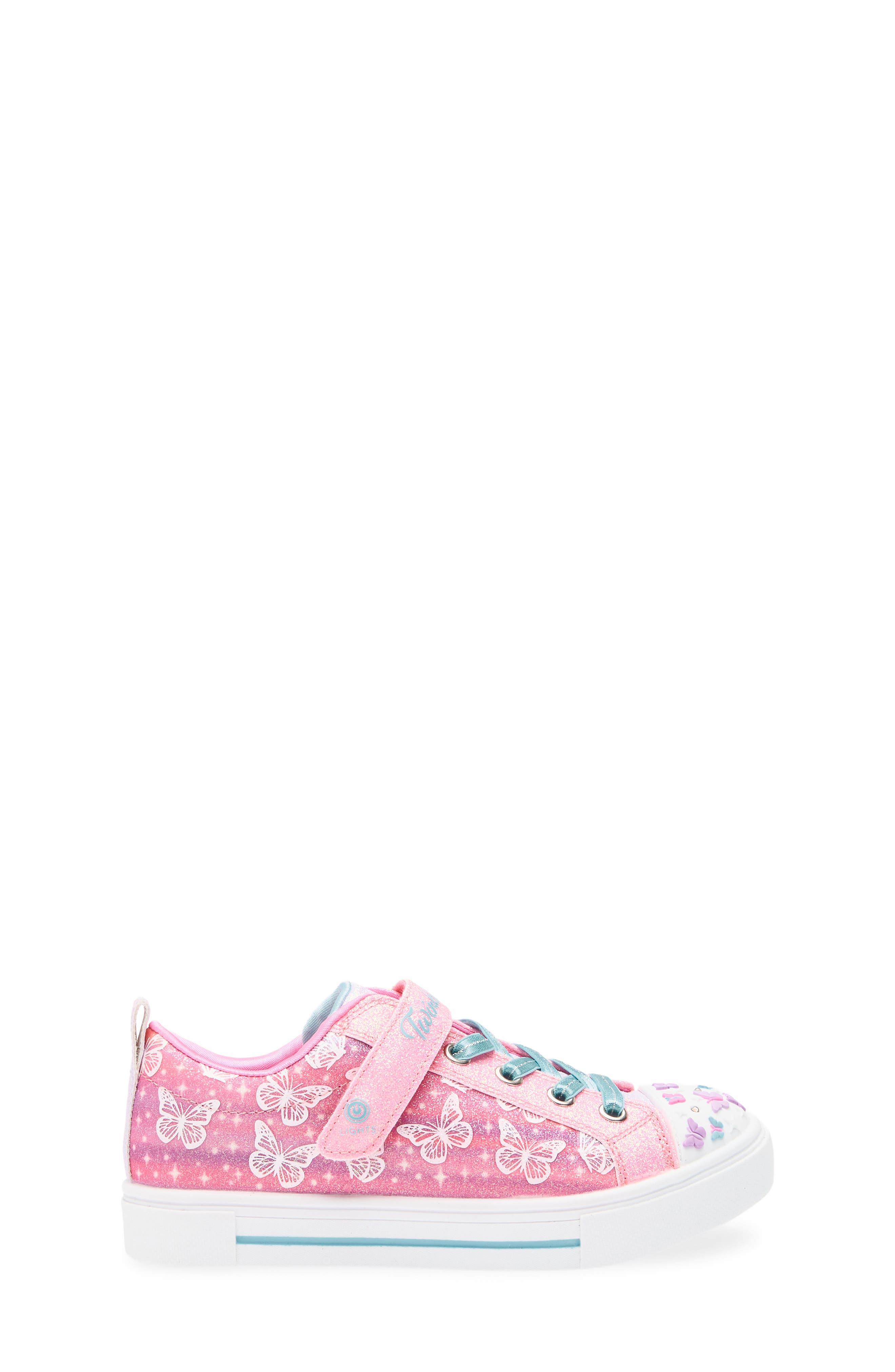 SKECHERS Kids' Rainbow Cloud Light Up Sneaker, Alternate, color, Pink Multi