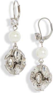CRISTABELLE Imitation Pearl Drop Earrings