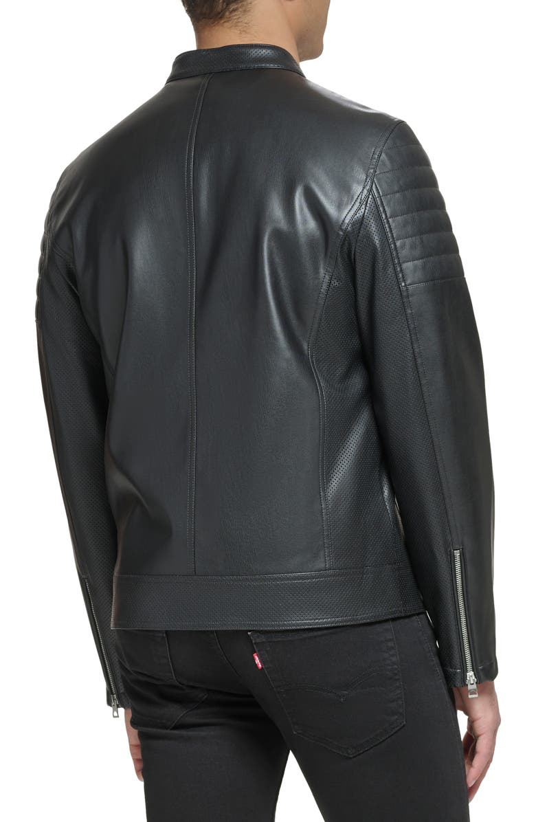 GUESS Faux Leather Jacket, Alternate, color, 