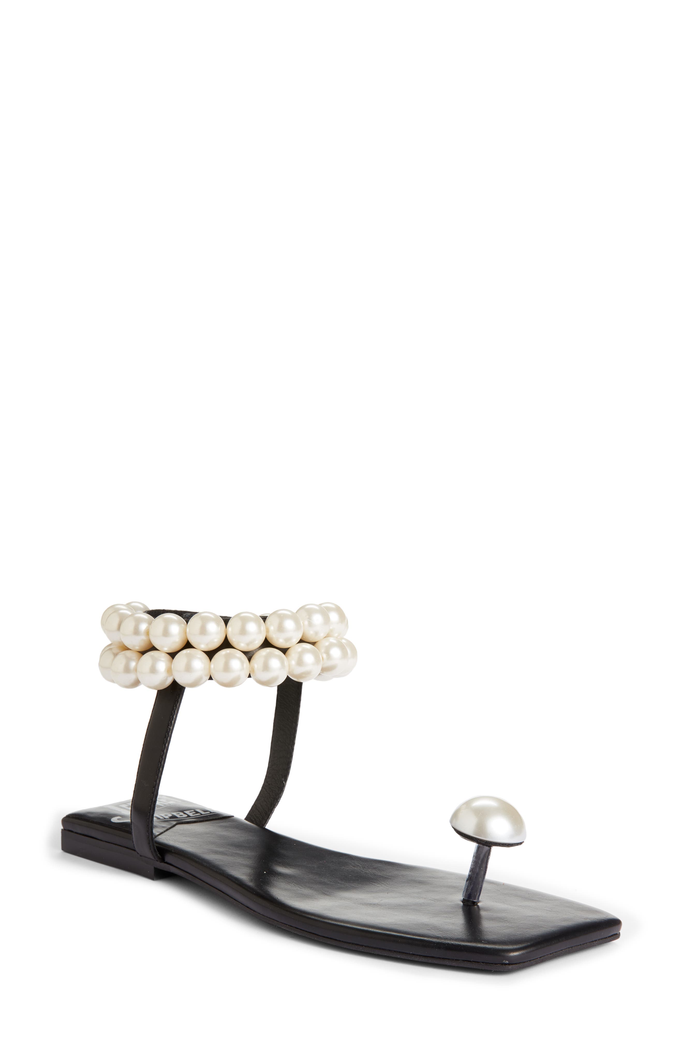 Jeffrey Campbell Chateau Embellished Ankle Strap Sandal, Main, color, 