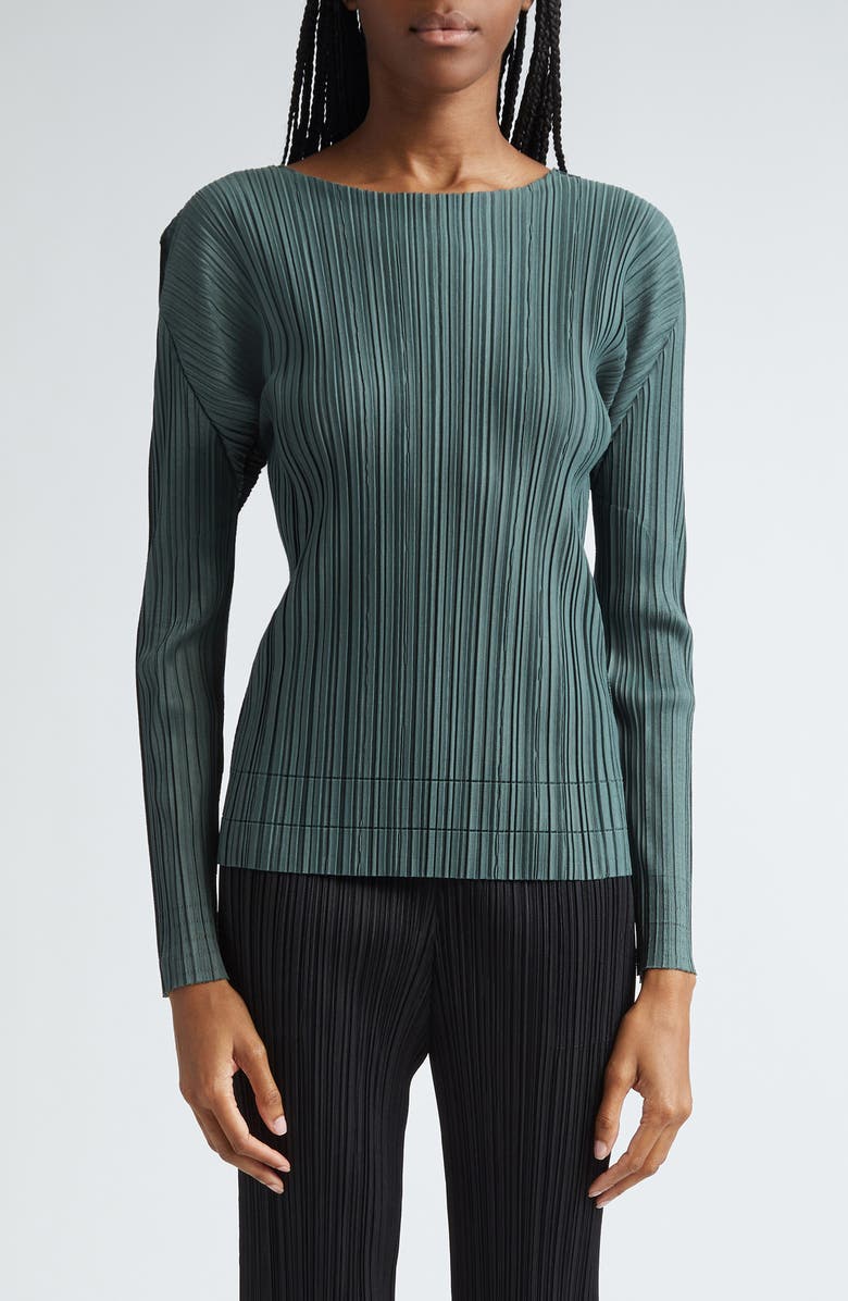 Pleats Please Issey Miyake Soft Pleated Top, Main, color, 