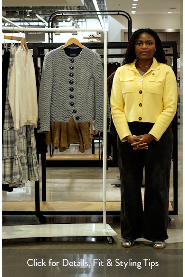 Diagonal Pattern Button Up Jacket video