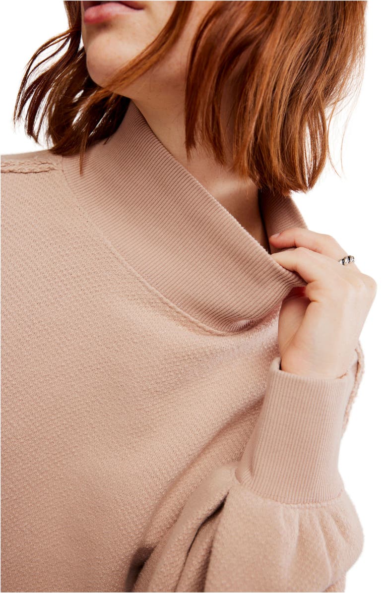 Free People Wonderful Turtleneck Top, Alternate, color, Winter Bloom