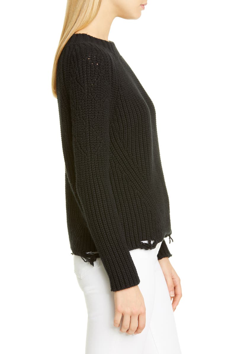 Brock Collection Destroyed Cashmere & Silk Sweater, Alternate, color, 