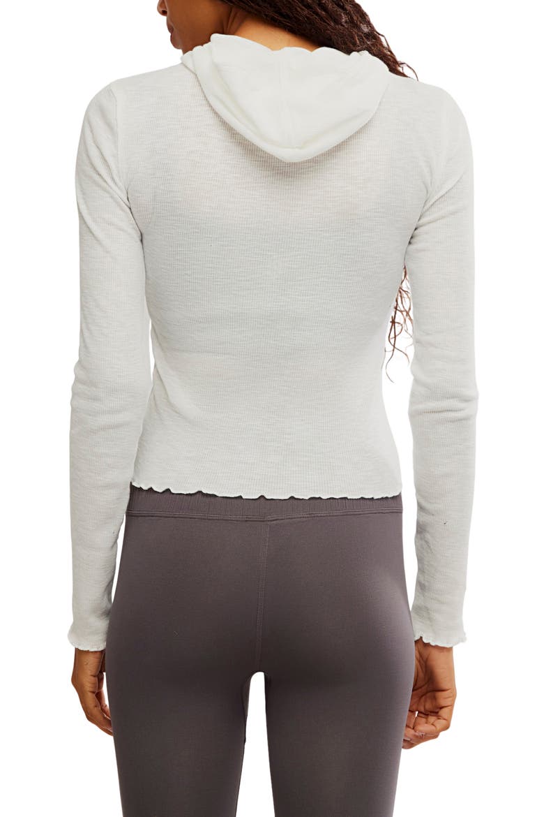 FP Movement Breathe Easy Cotton Blend Hoodie, Alternate, color, WHITE