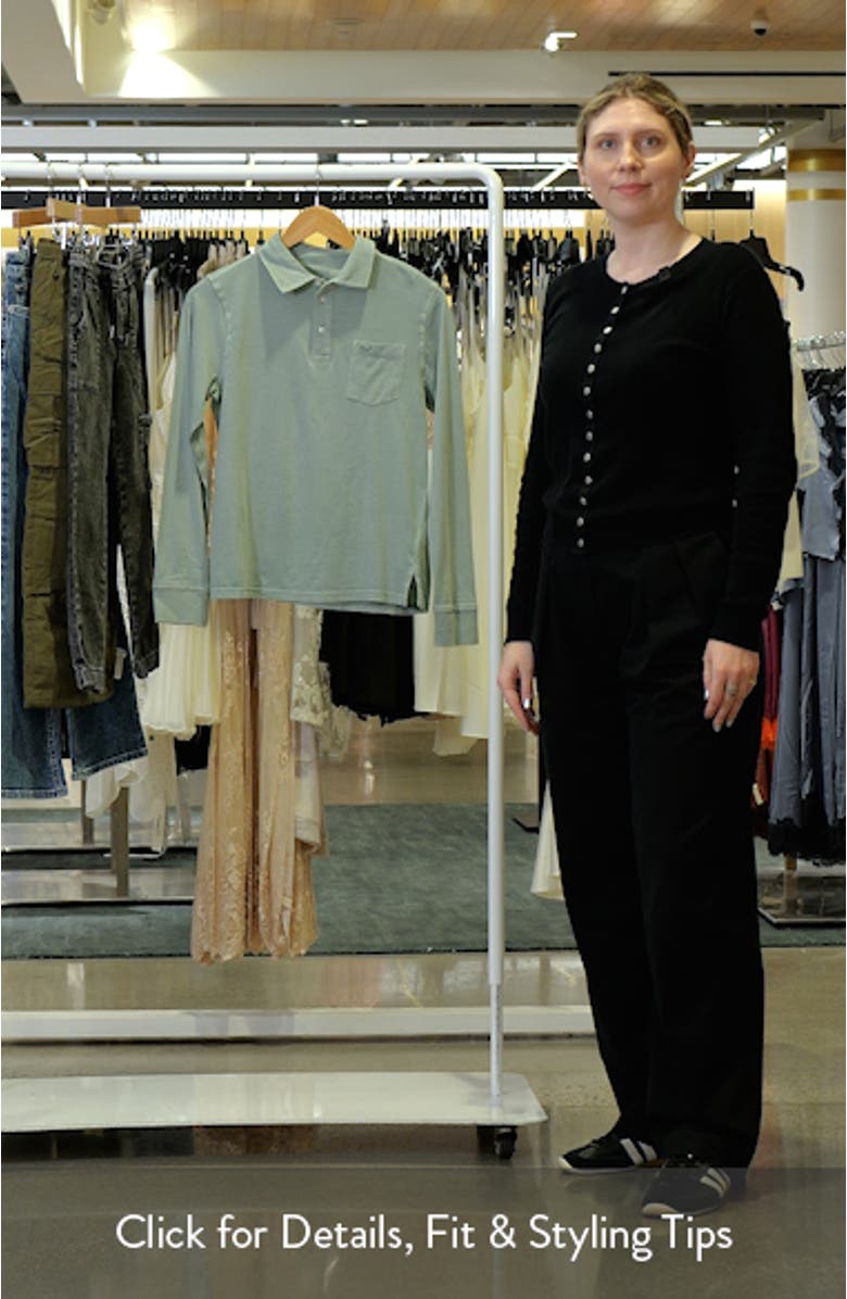 Kids' Surf Long Sleeve Cotton Polo, sales video thumbnail