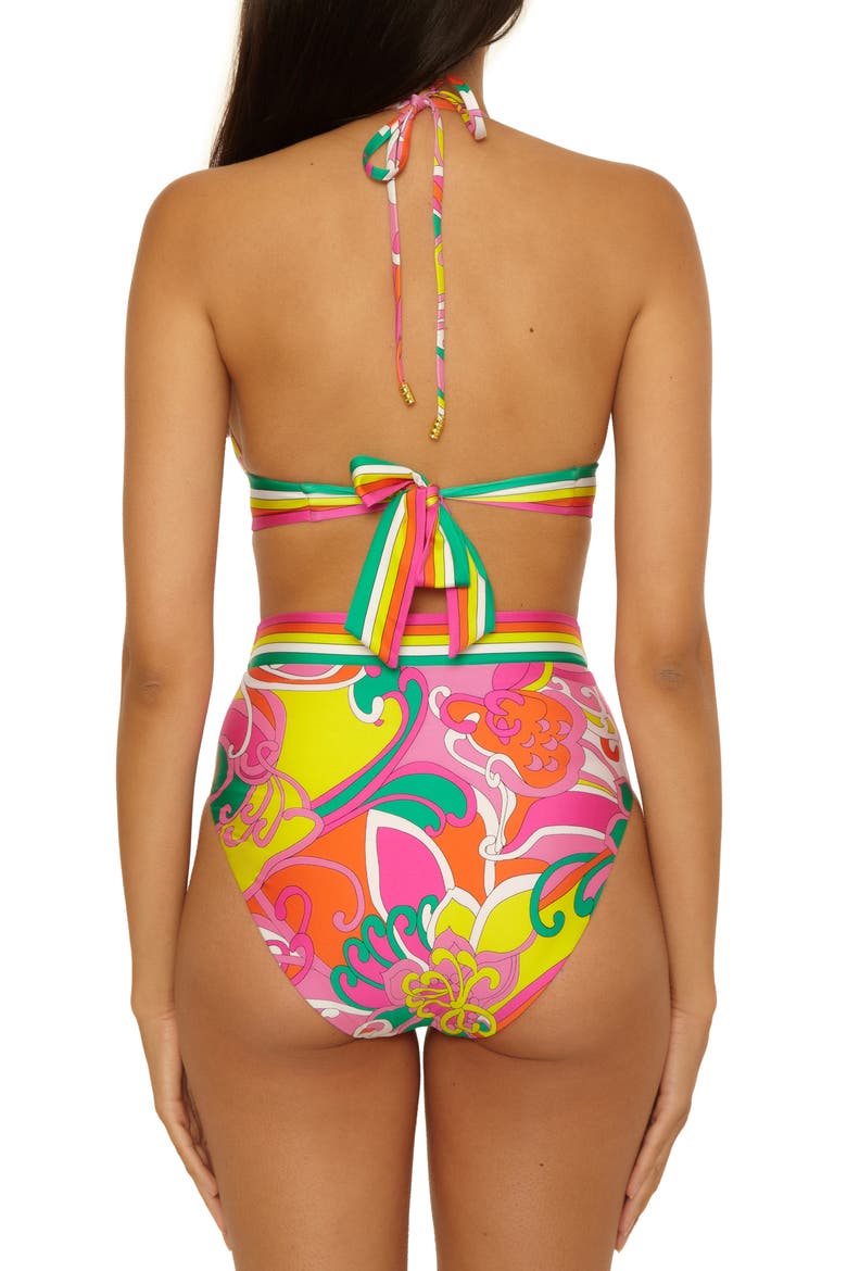 Elara Reversible High Waist Bikini Bottoms, Alternate, color, MULTI