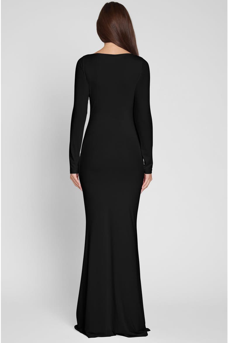 Oasis Knot Maxi Dress, Alternate, color, Black