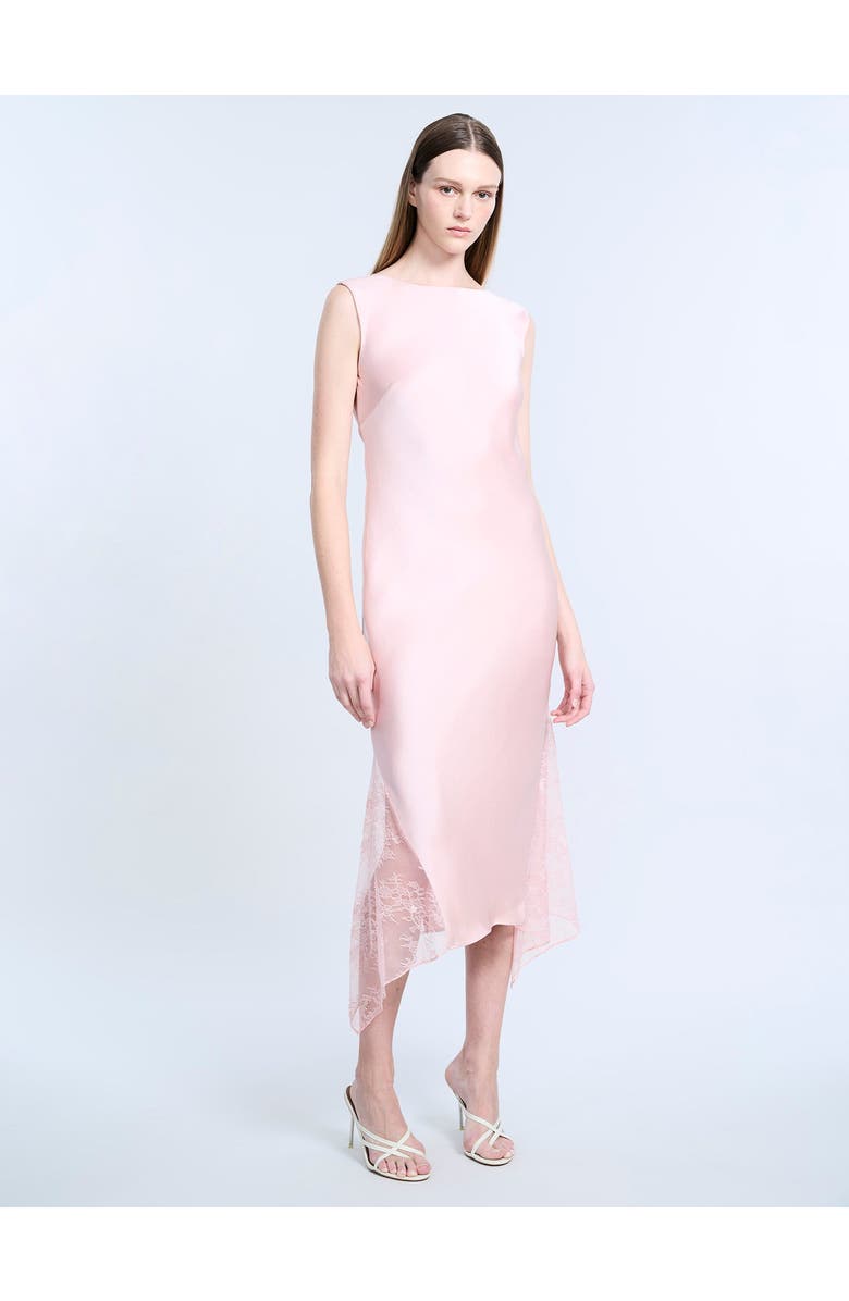 BCBGMAXAZRIA Cowl Back Dress, Alternate, color, Blossom