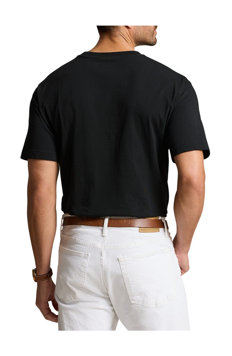Polo Ralph Lauren Big & Tall Classic Fit Jersey Crewneck Pocket Tee, Alternate, color, Black