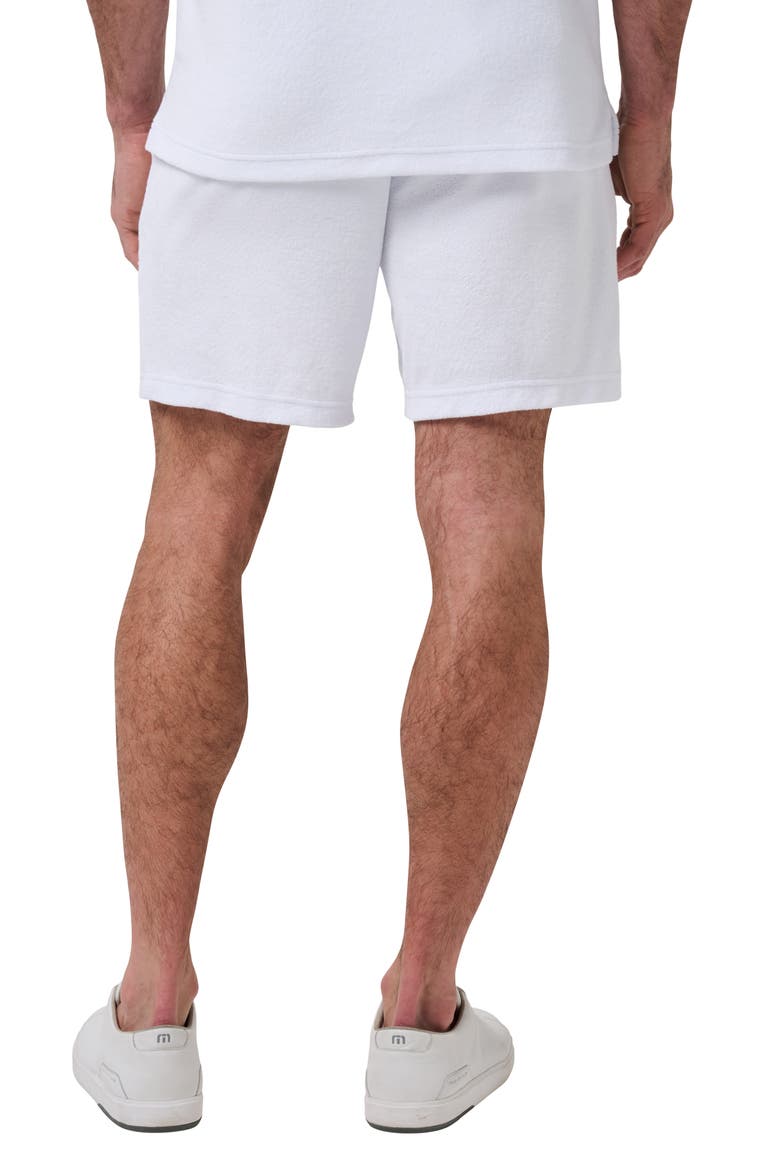 Beach Club Terry Cloth Shorts, Alternate, color, WHITE