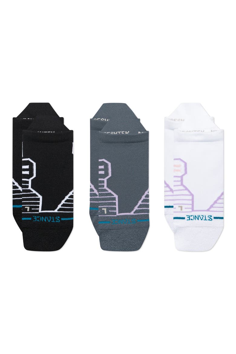 Assorted 3-Pack Ankle Socks, Main, color, TURBULENCE