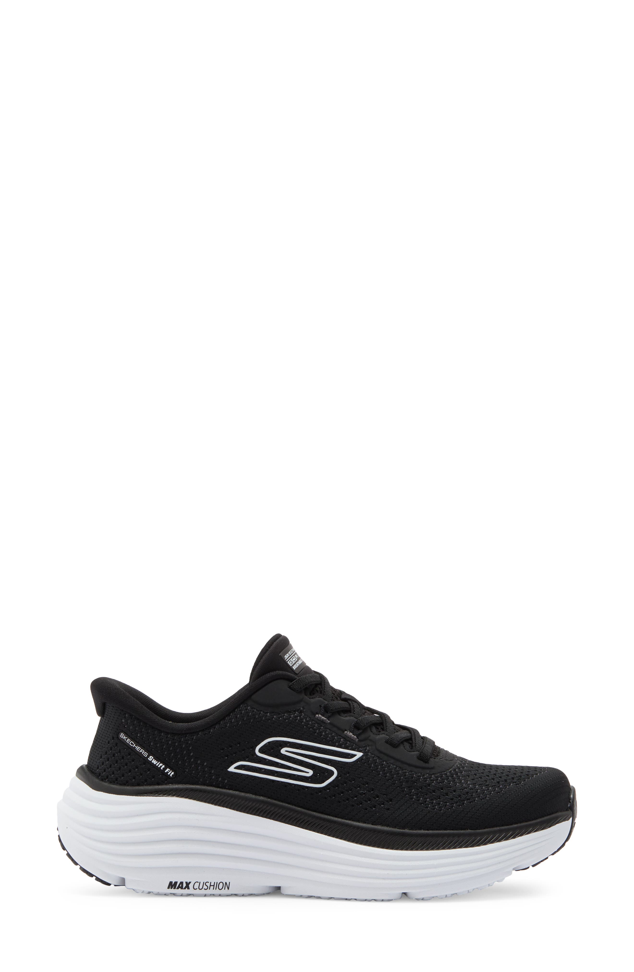 SKECHERS Swift-Fit Max Cushioning Endeavour Sneaker, Alternate, color, Black/ White
