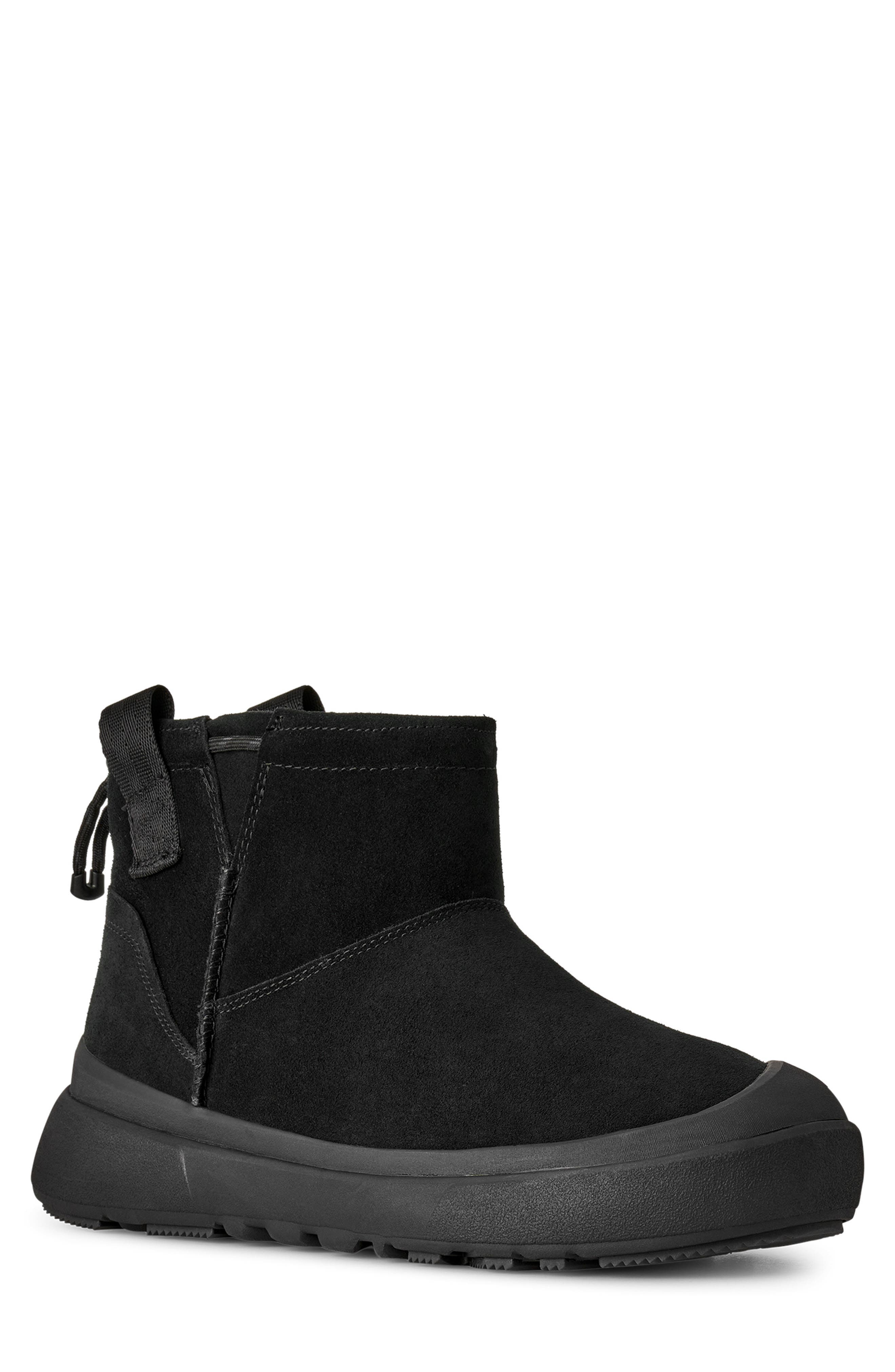 Classic Mini Outpost Waterproof Leather Boot, Main, color, BLACK