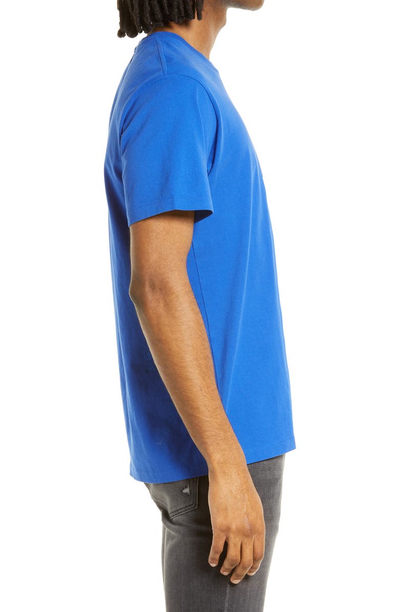 FRAME Logo Cotton T-Shirt, Alternate, color, Reflex Blue