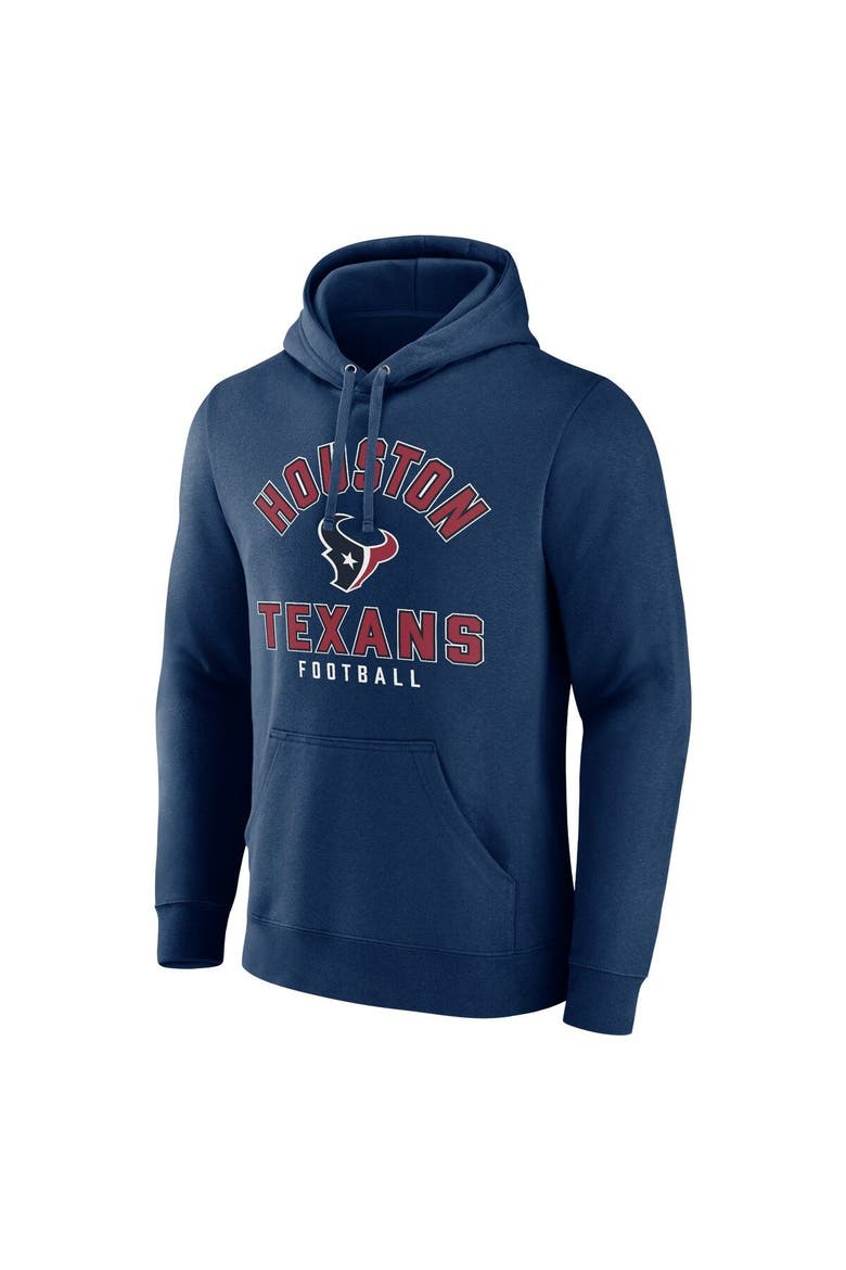Men's Fanatics Branded  Navy Houston Texans Between the Pylons Pullover Hoodie, Alternate, color, Navy