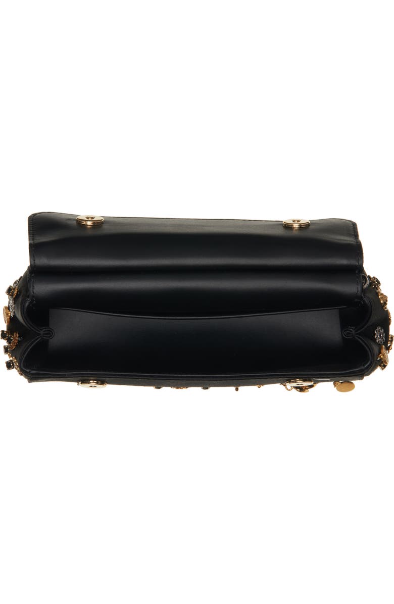 Dolce&Gabbana Small Sicily East/West Charm Embellished Handbag, Alternate, color,