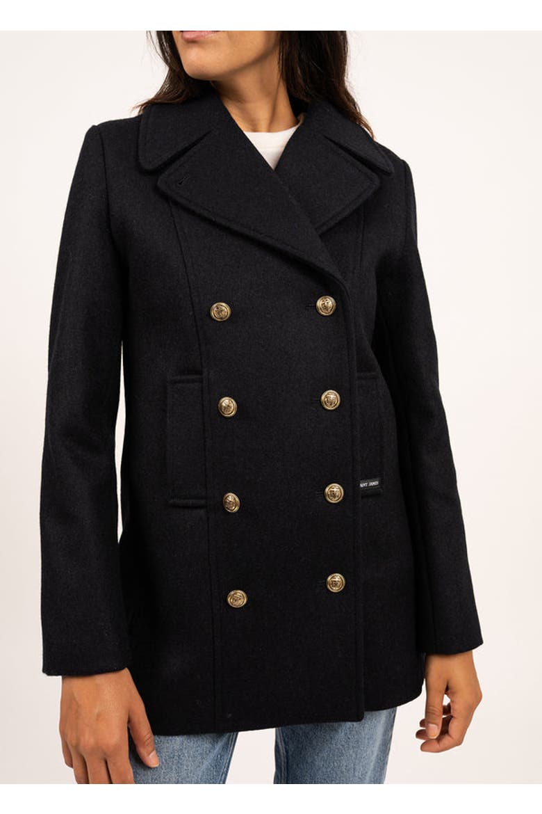 VOILURE II - Authentic French Peacoat, Alternate, color, Navy