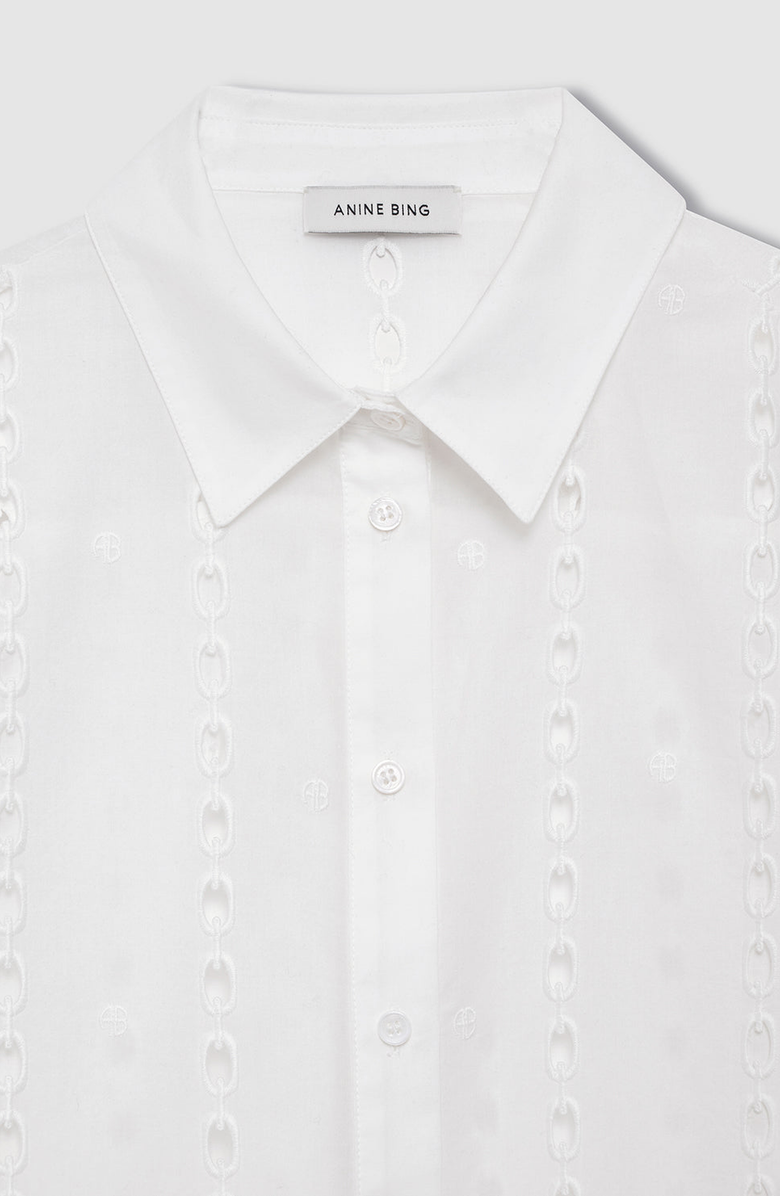 ANINE BING Lincoln Shirt, Alternate, color, White