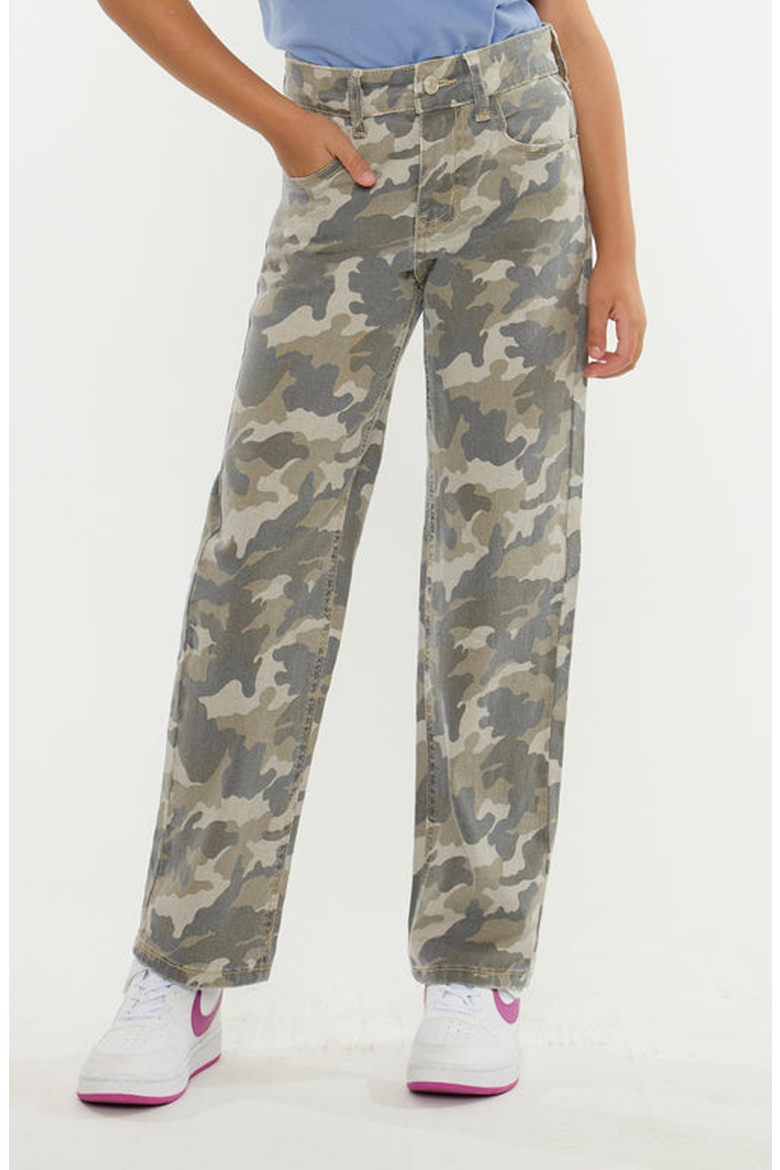 Britt High Rise Straight Jeans, Main, color, Camo Print