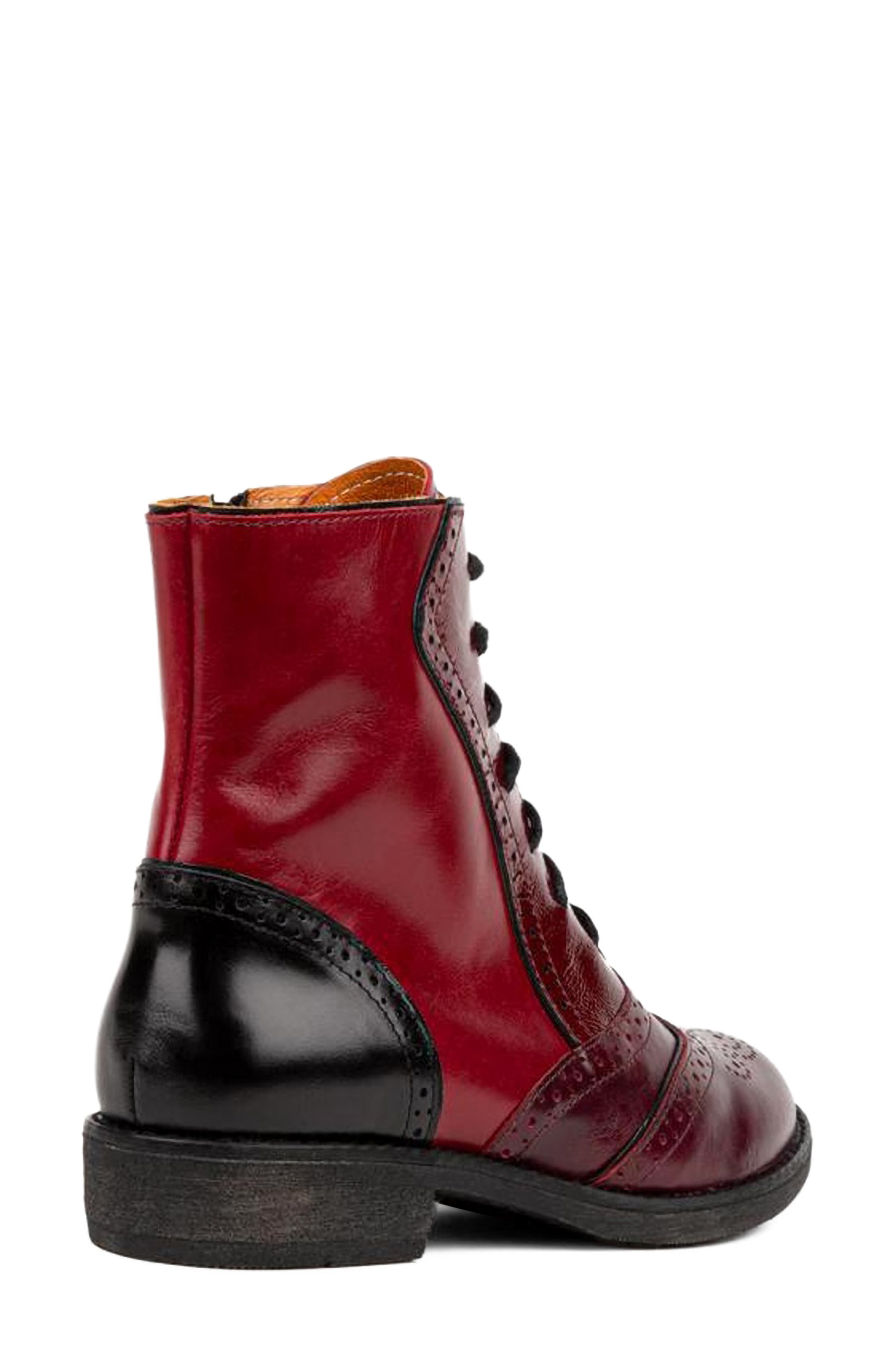 Brick Lane Water Resistant Ankle Boot, Alternate, color, RED