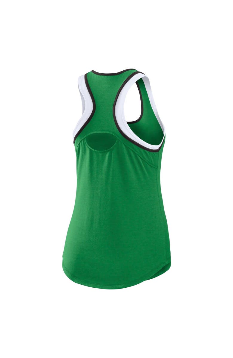WEAR by Erin Andrews Women's WEAR by Erin Andrews Green Oregon Ducks Open Hole Razorback Tank Top, Alternate, color, 