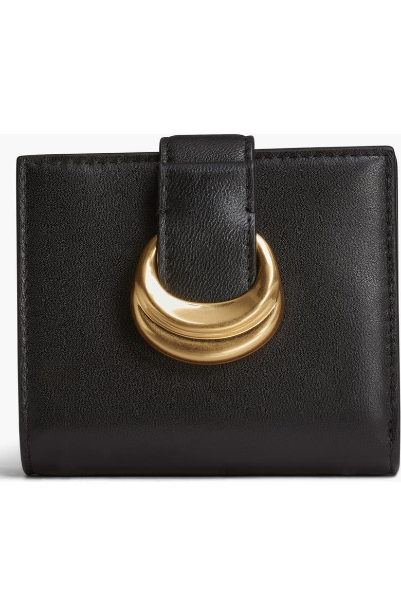 Donna Karan New York Valley Stream Small Wallet, Main, color, Black/Gold