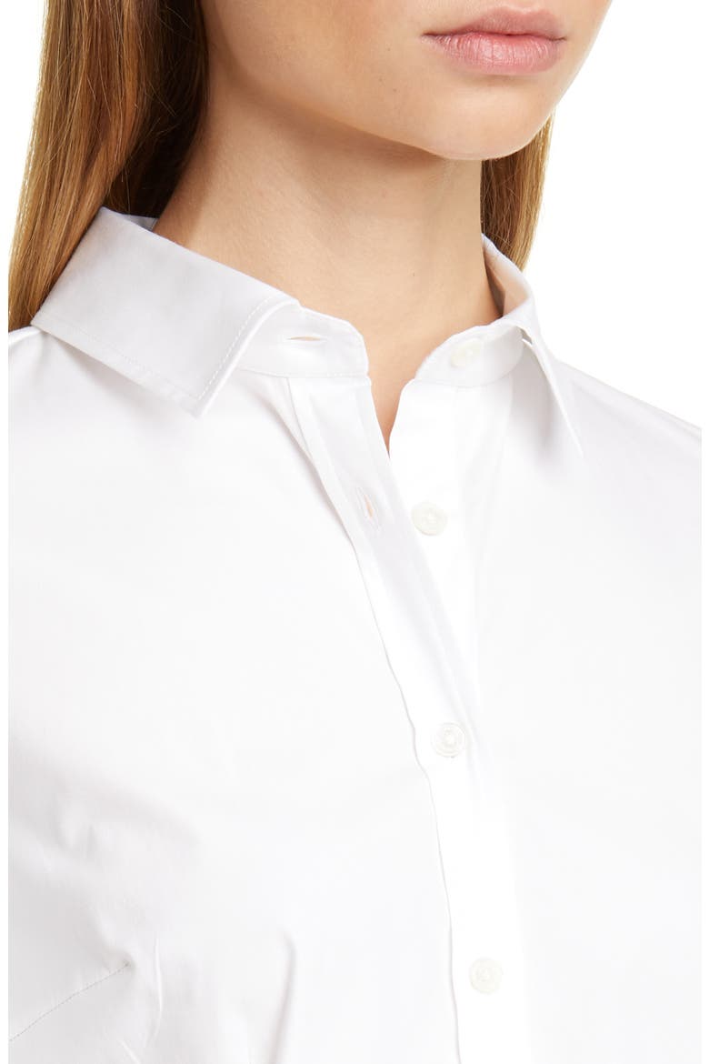 Poplin Shirt, Alternate, color, WHITE