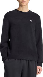 adidas Trefoil Embroidered Crewneck Sweater