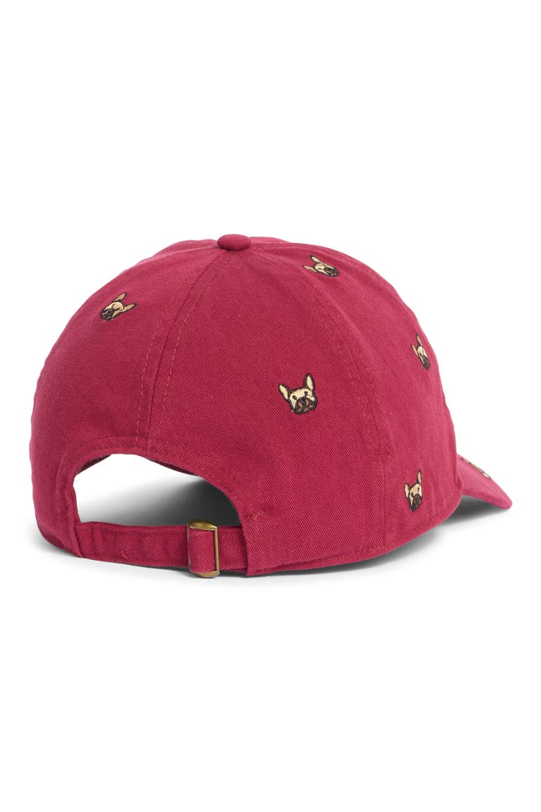 Embroidered Twill Baseball Cap, Alternate, color, FRENCHIE