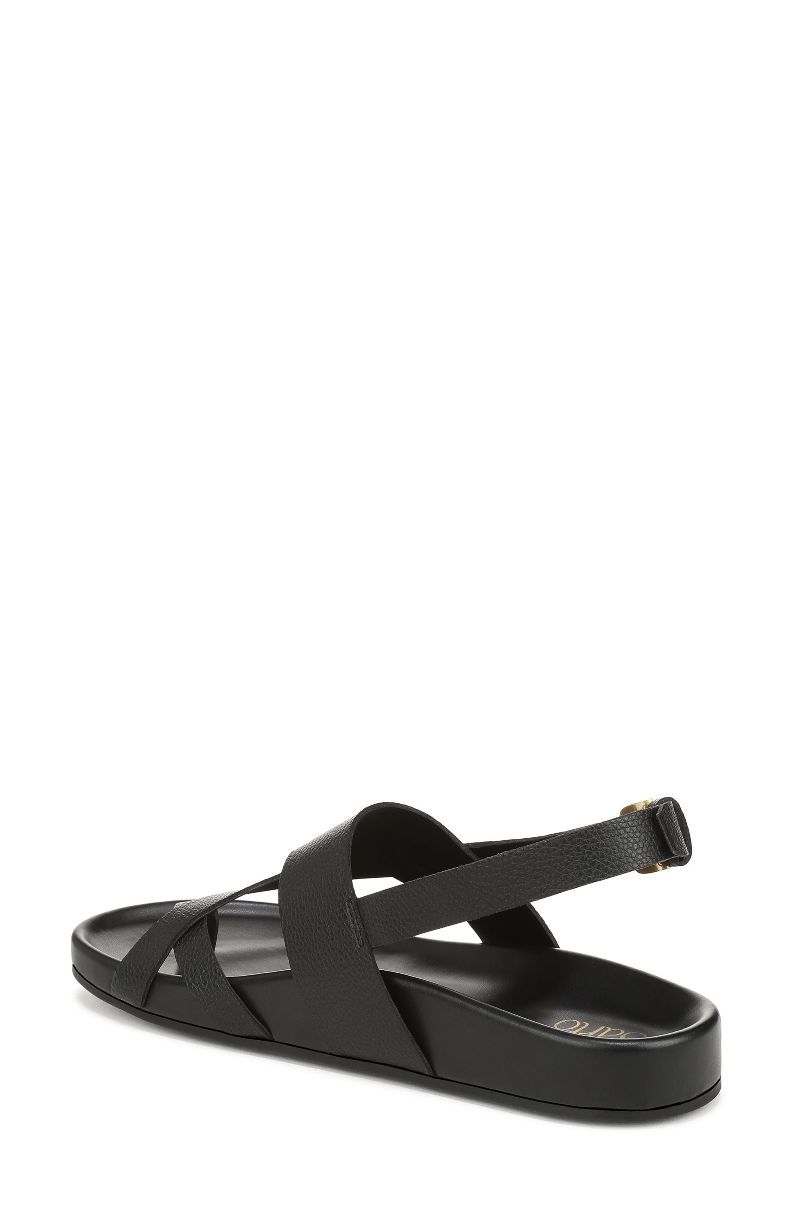 Franco Sarto Beryl Toe Loop Slingback Sandal, Alternate, color, Black