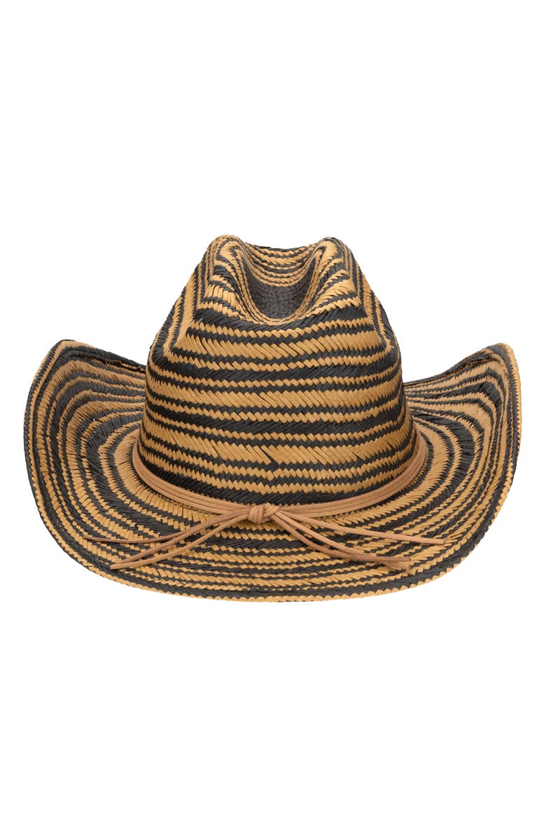 San Diego Hat Cattleman's Crease Cowboy Hat, Main, color, Black