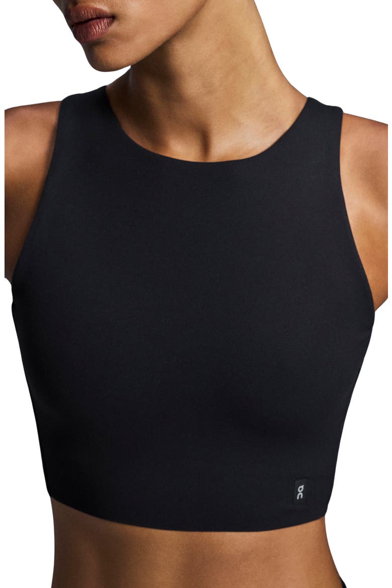 Core 2-in-1 Crop Performance Tank, Main, color, BLACK