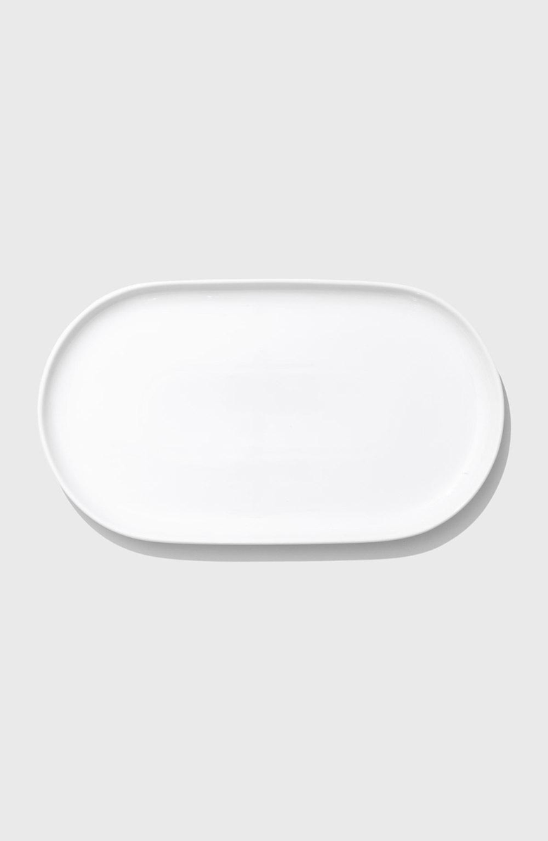 PUBLIC GOODS Oval Ceramic Platter, Alternate, color, White