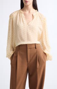 Ulla Johnson Elspen Long Sleeve Silk Blouse