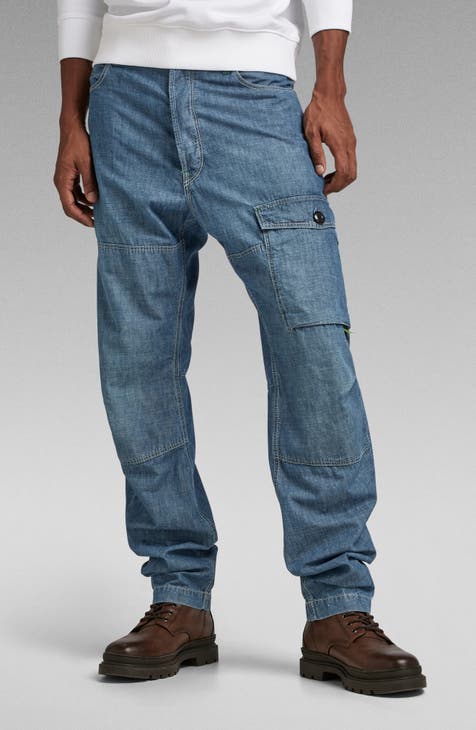 Bearing 3D Cotton Cargo Jeans