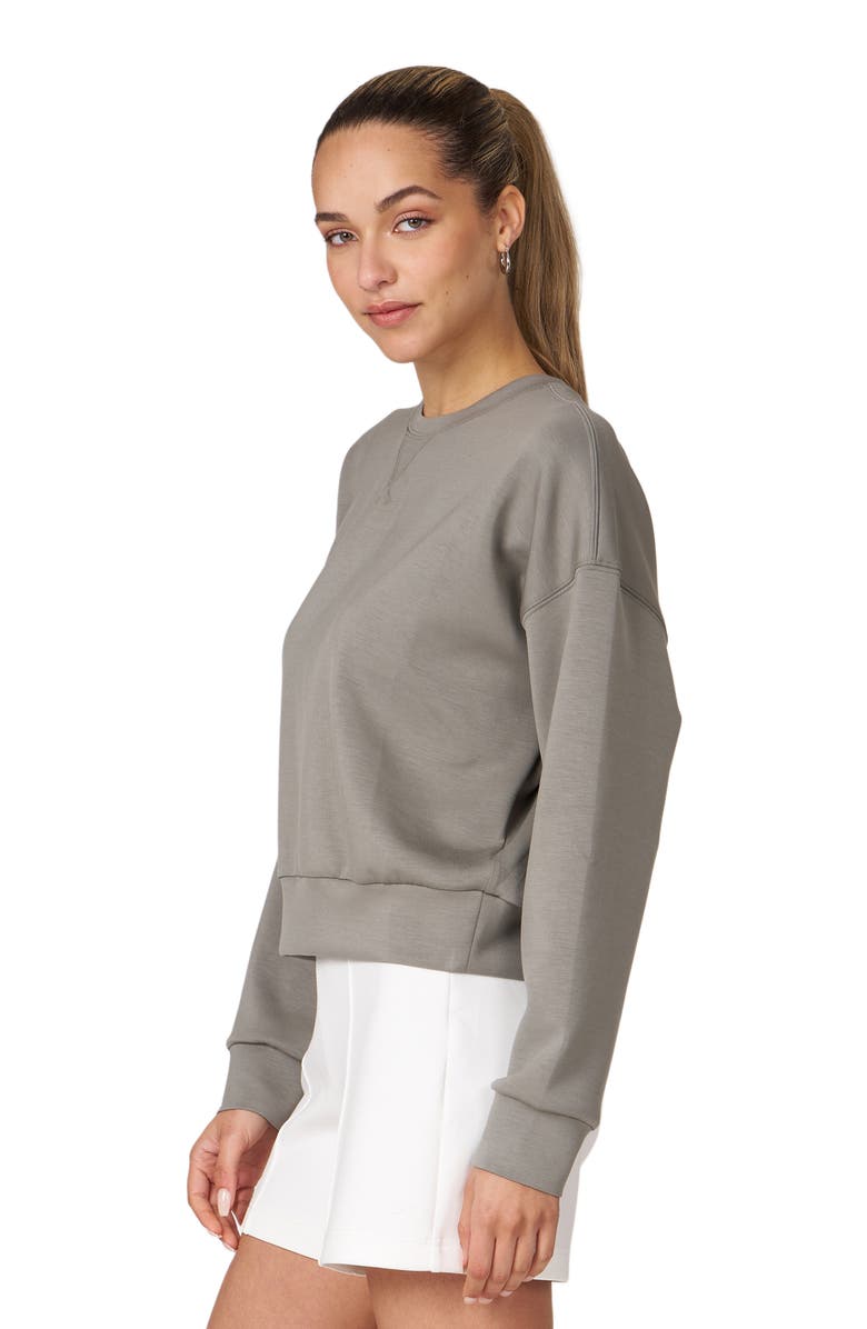 Rebody Active Essential Scuba Knit Crewneck Sweatshirt, Alternate, color, Desert Sage
