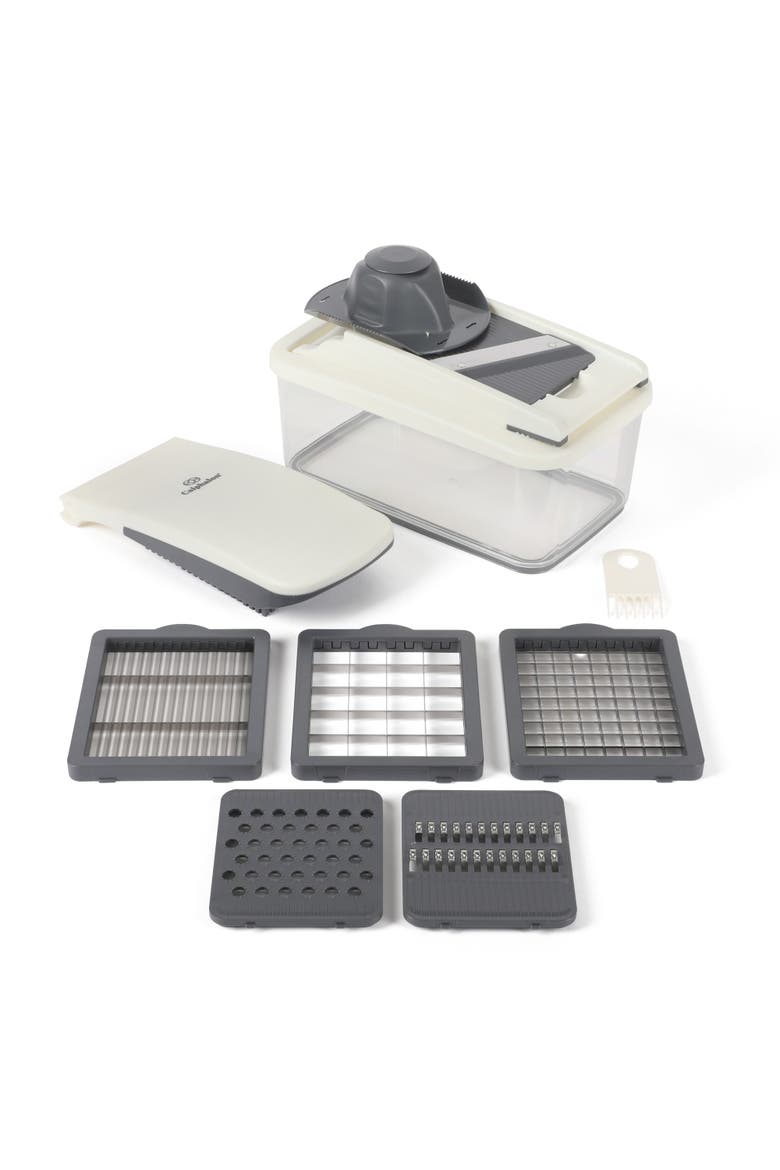 Aero 8-in-1 Vegetable Chopper and Dicer with Storage Container, Main, color, Silver
