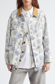 R13 Relaxed Floral Chore Jacket