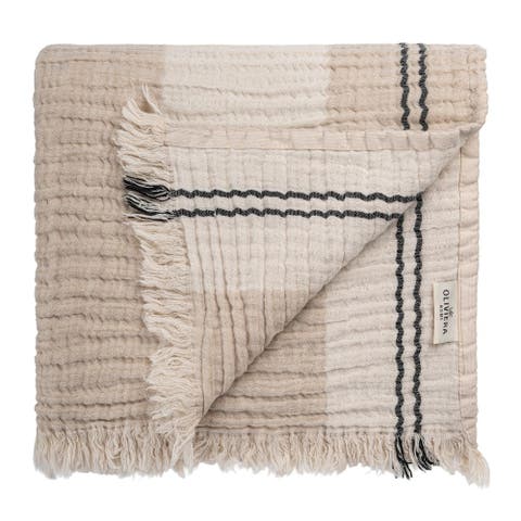Soho Supersoft 4-Layer LinenCotton Gauze Throw