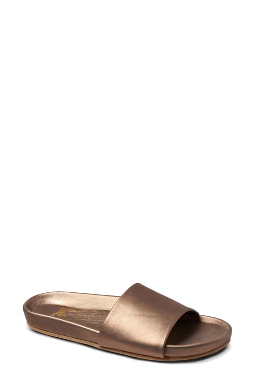 Beek Gallito Slide Sandal in Mocha Metallic 