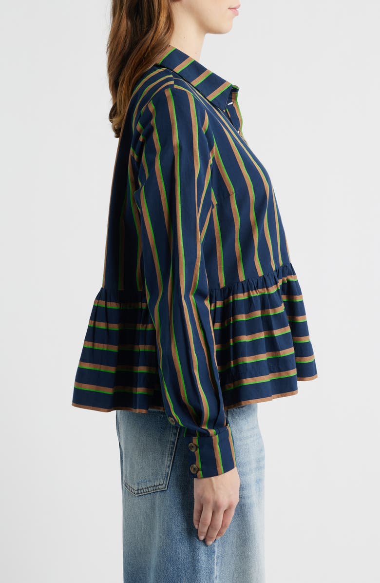 Damson Madder Kinsley Stripe Long Sleeve Shirt, Alternate, color, Navy