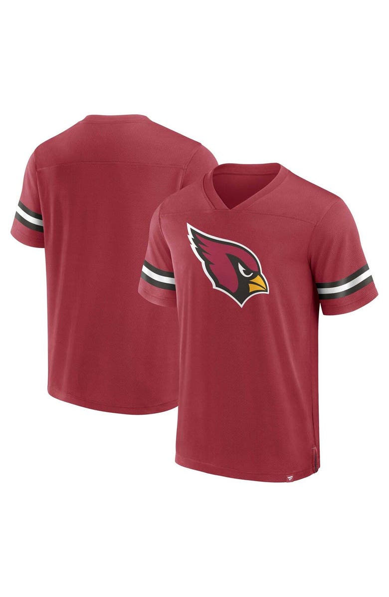 FANATICS Men's Fanatics Branded Cardinal Arizona Cardinals Jersey Tackle V-Neck T-Shirt, Main, color, Cardinal