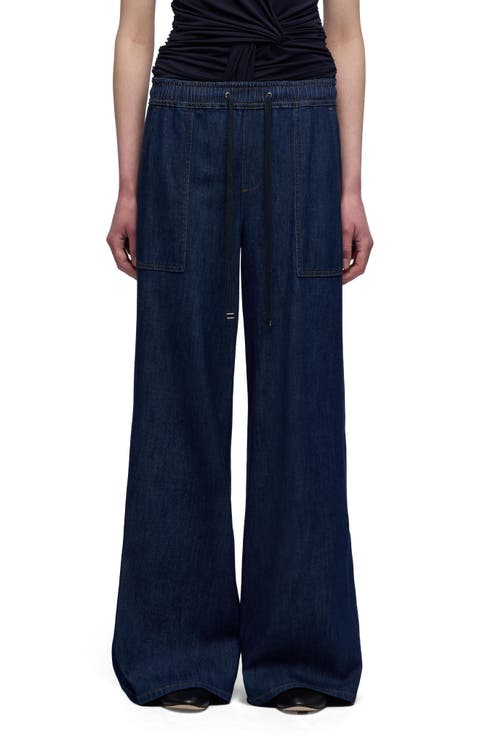 Utility Wide Leg Drawstring Jeans (Halona)