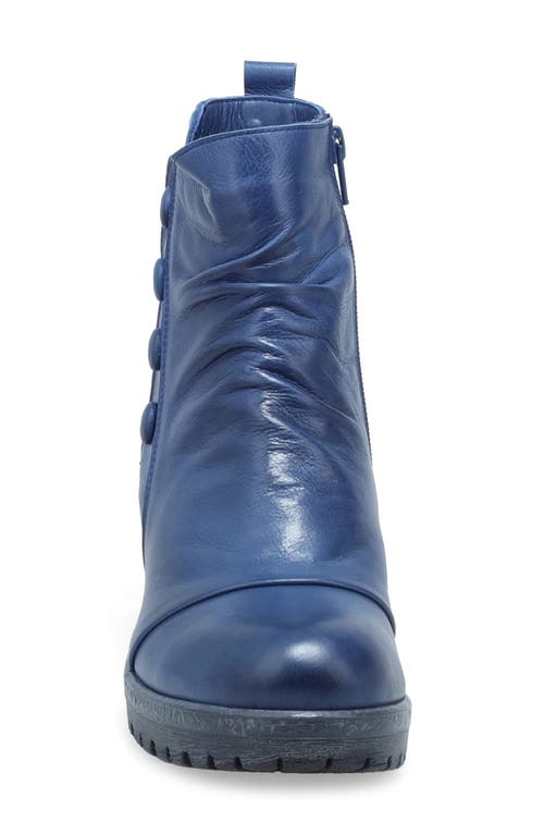 Miz Mooz Dallis Block Heel Bootie In Blue