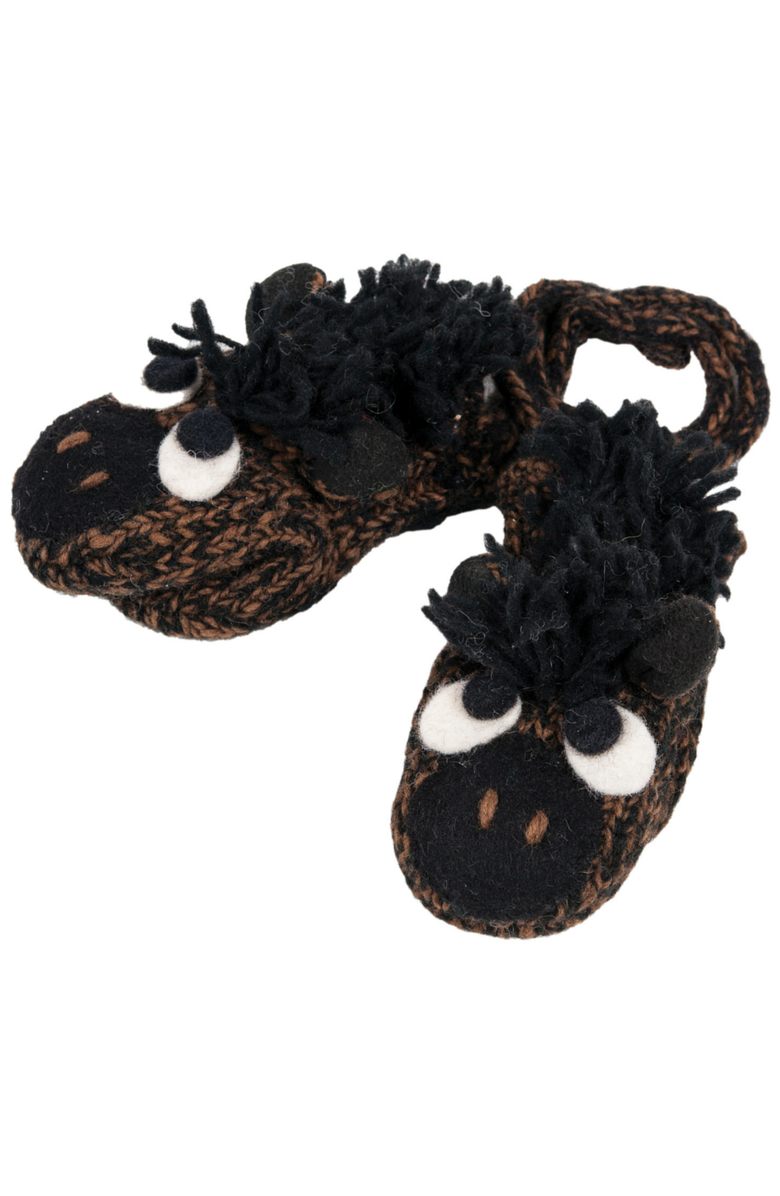 Nirvanna Designs Horse1 Mittens, Main, color, Brown