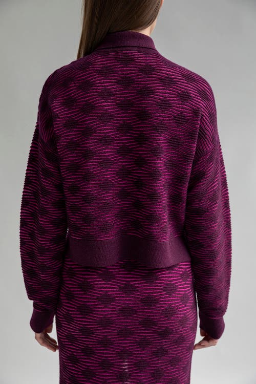 Sskein Amelie Polo In Fuchsia Aubergine