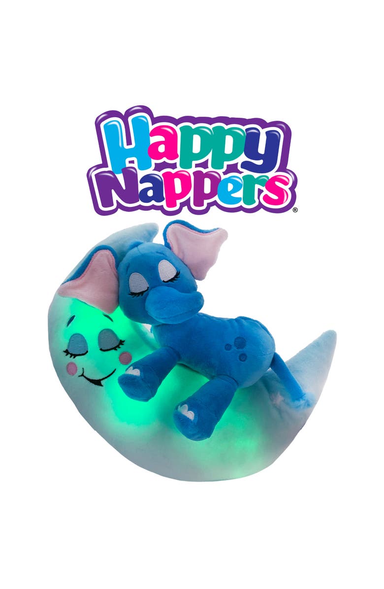 Happpy Nappers Lullabrites Lullabrites Moon Pet Elephant Plush, Alternate, color, Multicolored