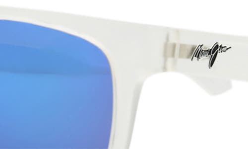 Maui Jim 62mm Polarized Rectangular Sunglasses In Blue
