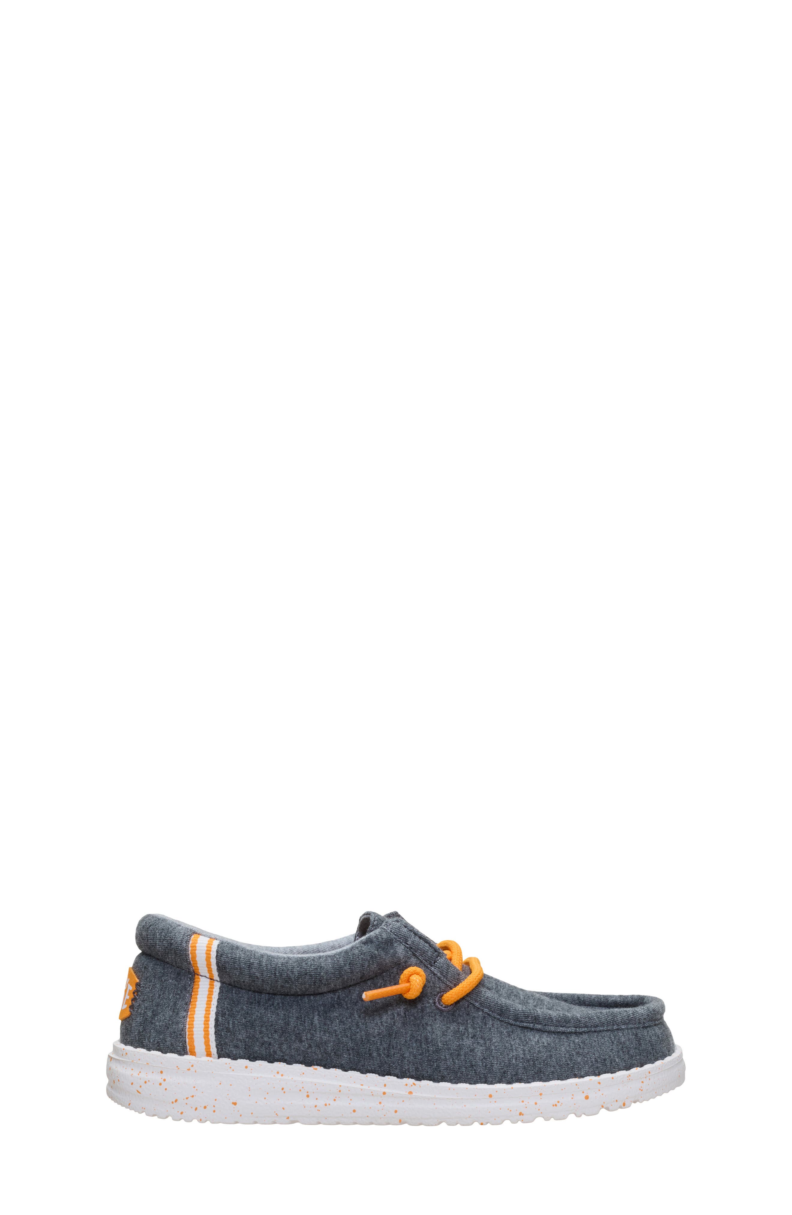 Kids' Wally Stretch Jersey Varsity Slip-On, Alternate, color, DARK GREY